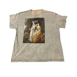 Fifth Sun Top "Okay Now Spill the Tea Sis" Mint Green Tie Dye Size X-Large